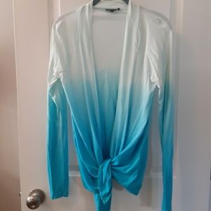 Express ombre open cardigan